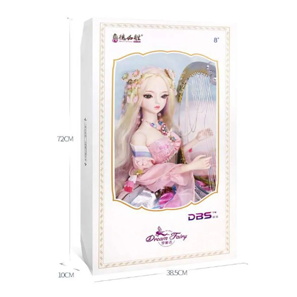 1/3 BJD Dolls with Clothes Outfit Shoes Wig Hair Makeup 23.6'' 34 Ball Joints SD Dolls for Girls Gift and Dolls Collection