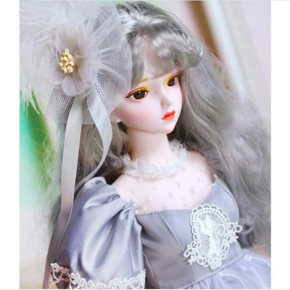 1/3 BJD Dolls with Clothes Outfit Shoes Wig Hair Makeup 23.6'' 34 Ball Joints SD Dolls for Girls Gift and Dolls Collection