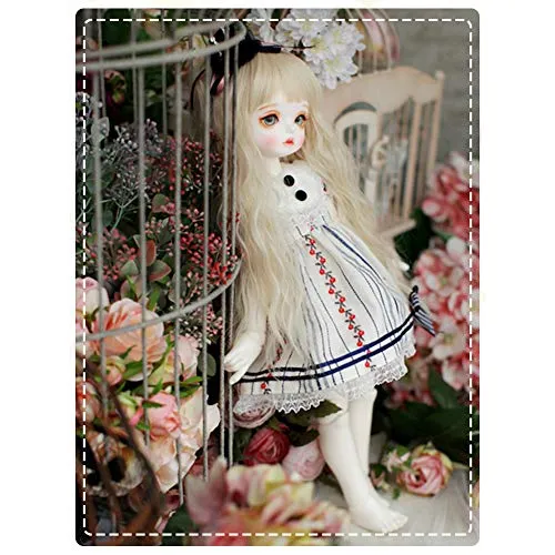 1/4 BJD Doll Full Set 15.7 inch 40cm Multi-Joint Movable Doll Toys Set with Clothes Wigs Makeup Best Creative Gift for Boys Girls