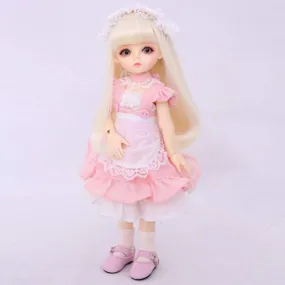 1/6 SD BJD Dolls Full Set 26Cm 10" Jointed Dolls DIY Toy Action Figure   Makeup   Wig   Shoes Girls Surprise Gift
