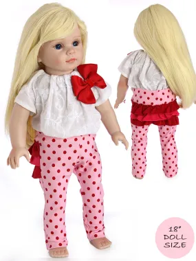 18" doll clothes patterns - LEGGINGS (D1312)
