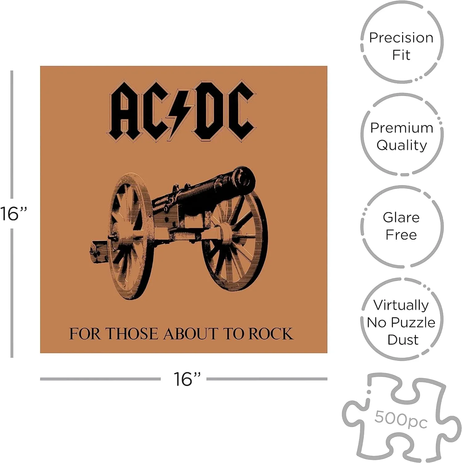 AC/DC For Those About To Rock 500 Piece Jigsaw Puzzle