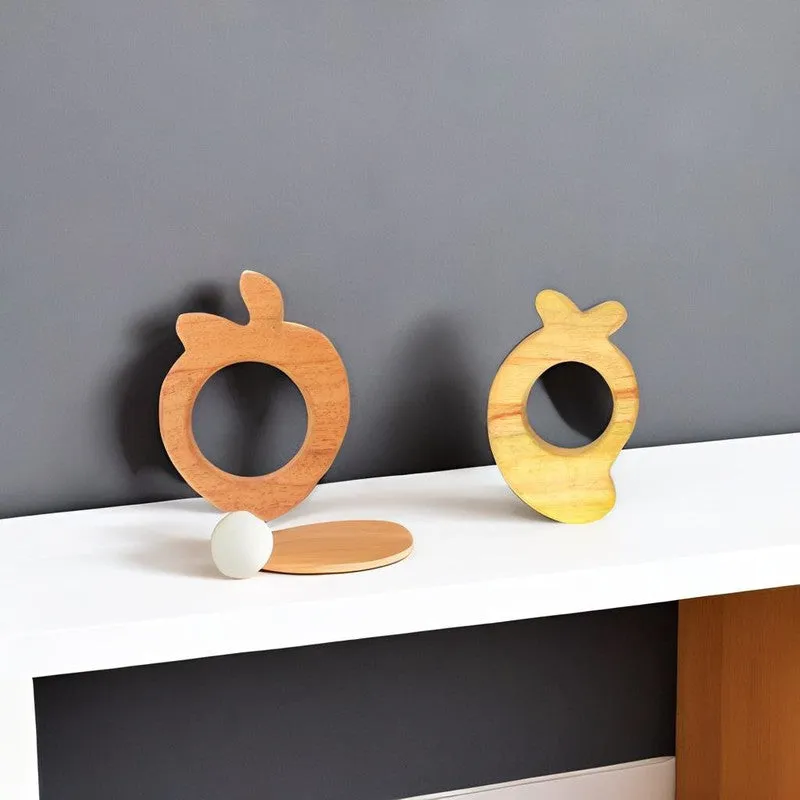 Apple and Mango Shaped Neem Wood Teethers