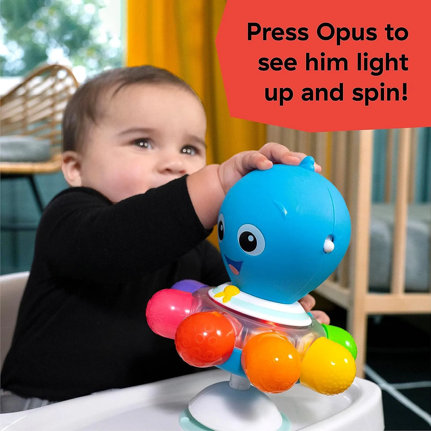 Baby Einstein Ocean Explorers Opus Spin & Sea Activity Toy, Ages 3 Months 