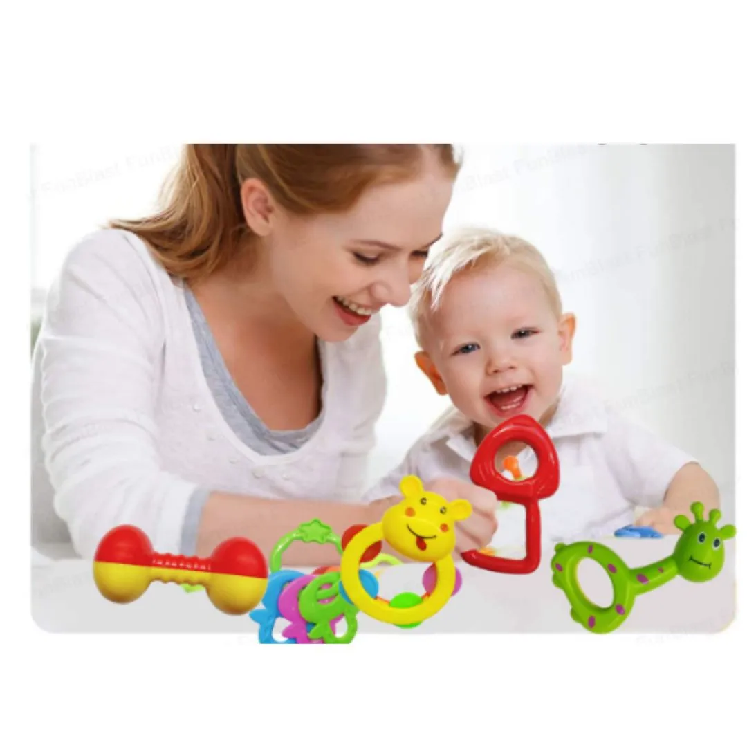 Baby Rattle Toys for New Born and Infants (Multicolor And Different Design)