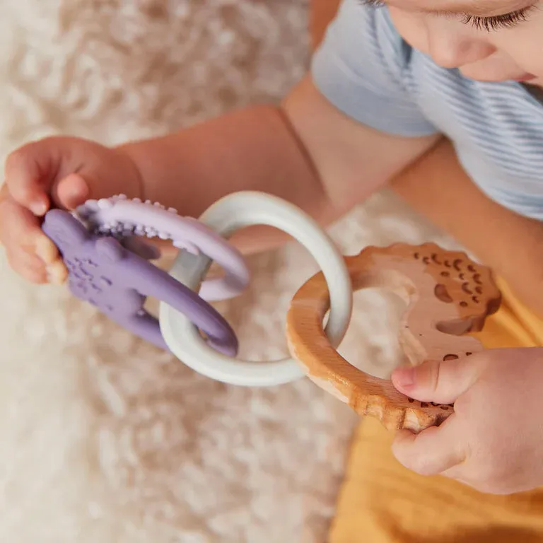 b.box Trio Teether- Peony