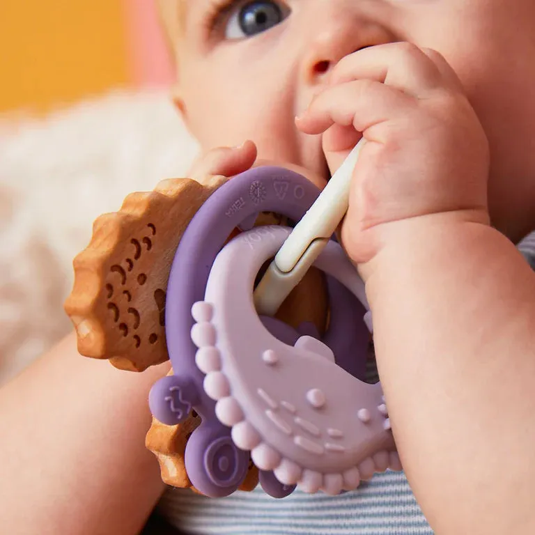 b.box Trio Teether- Peony