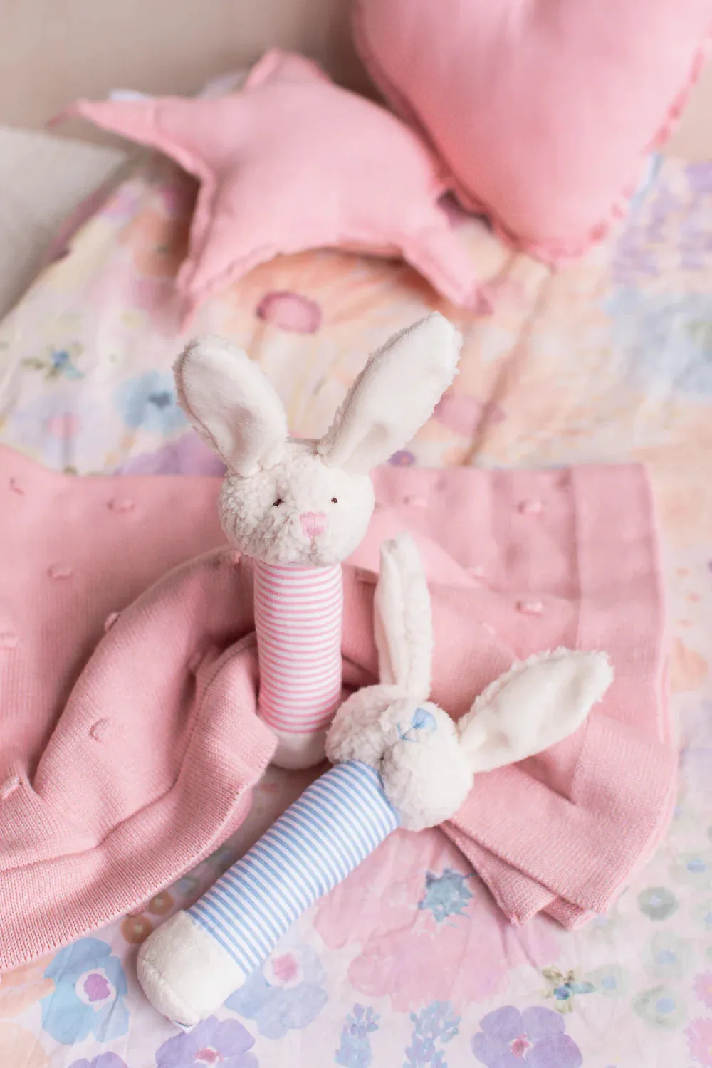 Bella Bunny Rattle - Blue