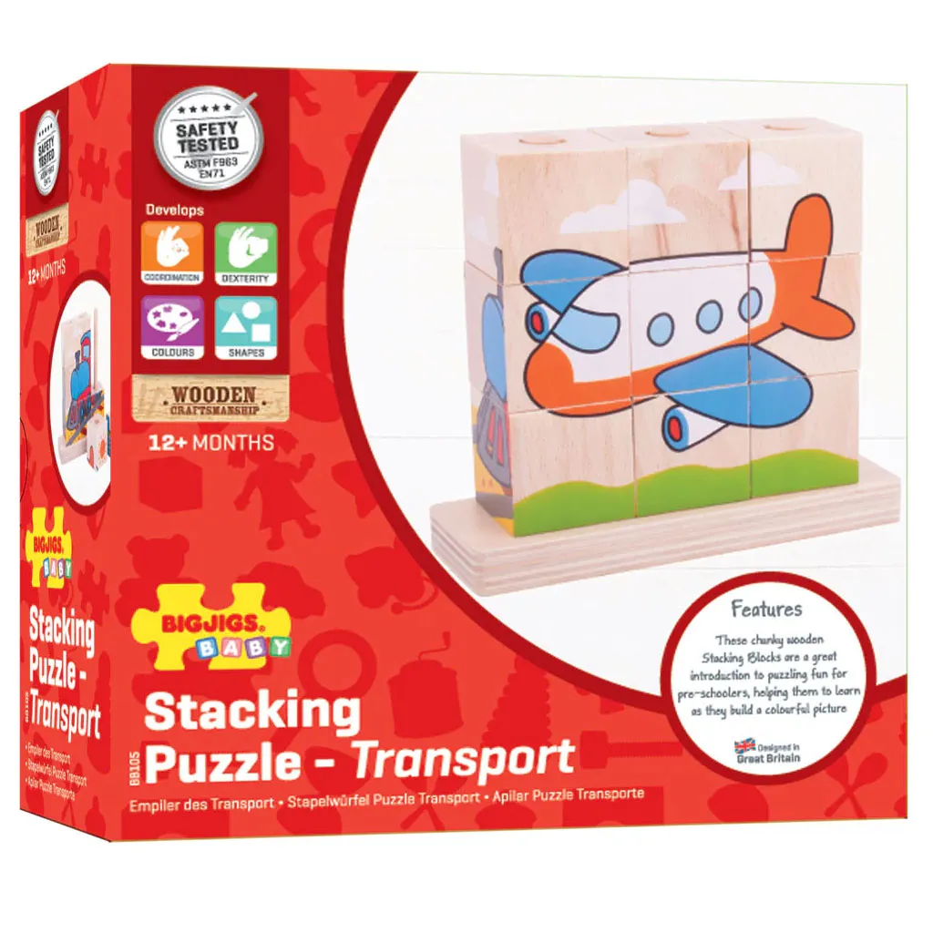 Bigjigs Stacking Blocks (Transport)