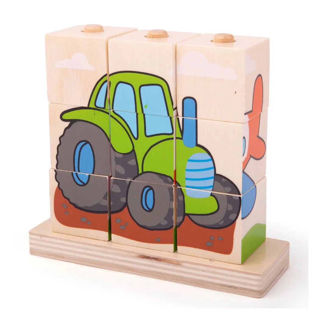 Bigjigs Stacking Blocks (Transport)