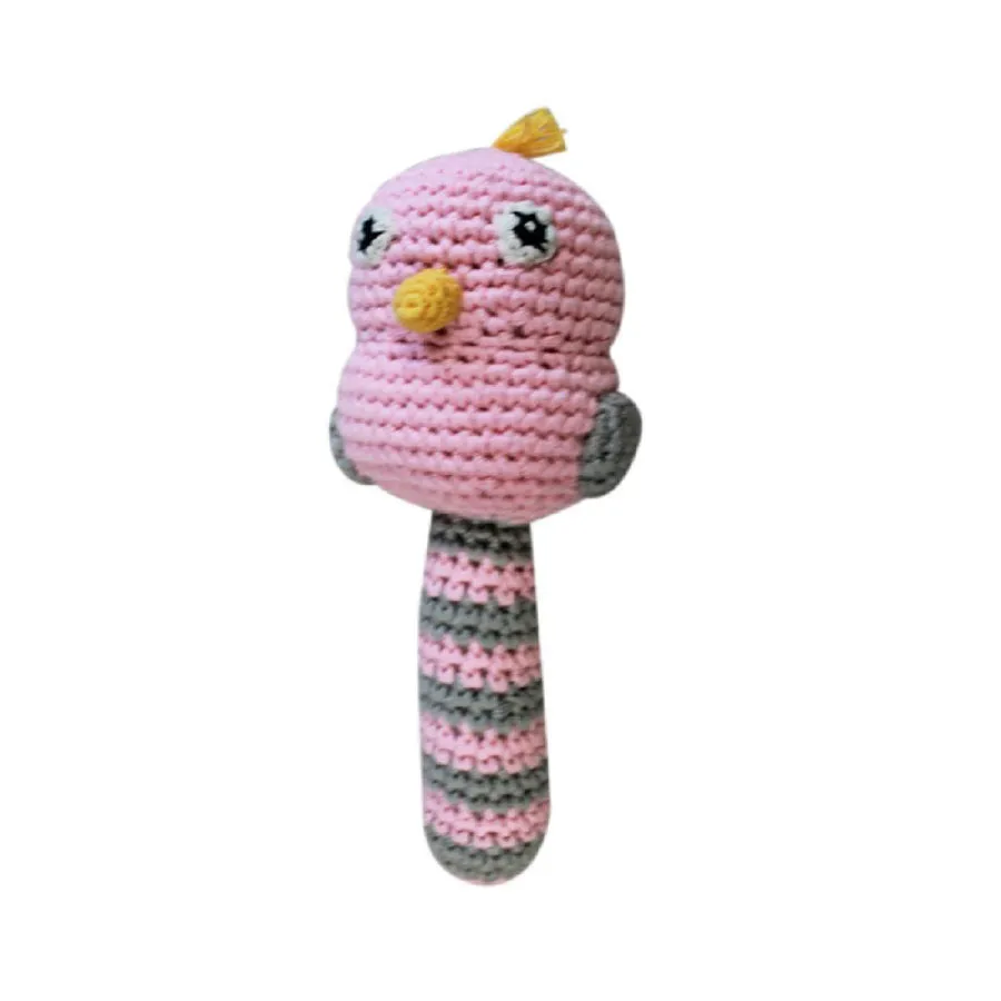 Bird Crochet Stick Rattle