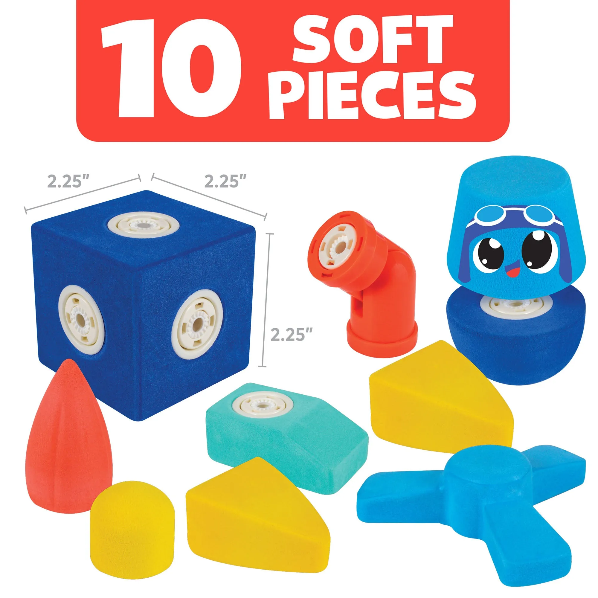 Blockaroo Magnetic Foam Blocks- Plane