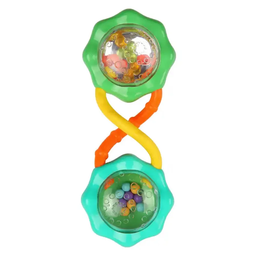 Bright Starts Shake & Spin 2 Piece Rattle & Teether Set