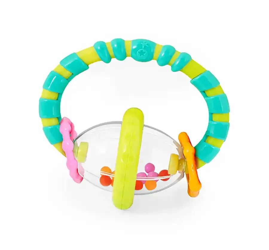 Bright Starts Shake & Spin 2 Piece Rattle & Teether Set