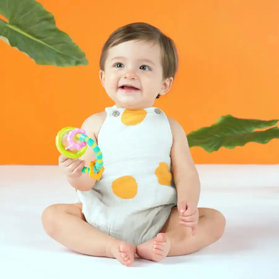 Bright Starts Shake & Spin 2 Piece Rattle & Teether Set