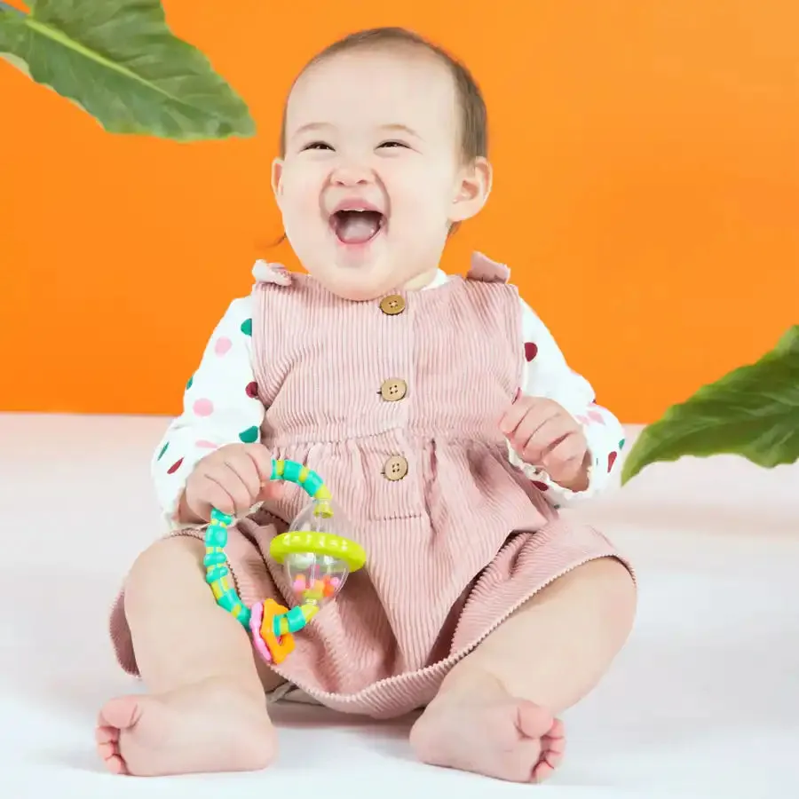 Bright Starts Shake & Spin 2 Piece Rattle & Teether Set