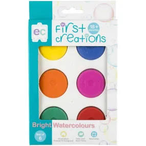 Bright Watercolours Set of 6 Art and Craft By First Creations Toddler Toys 18m 