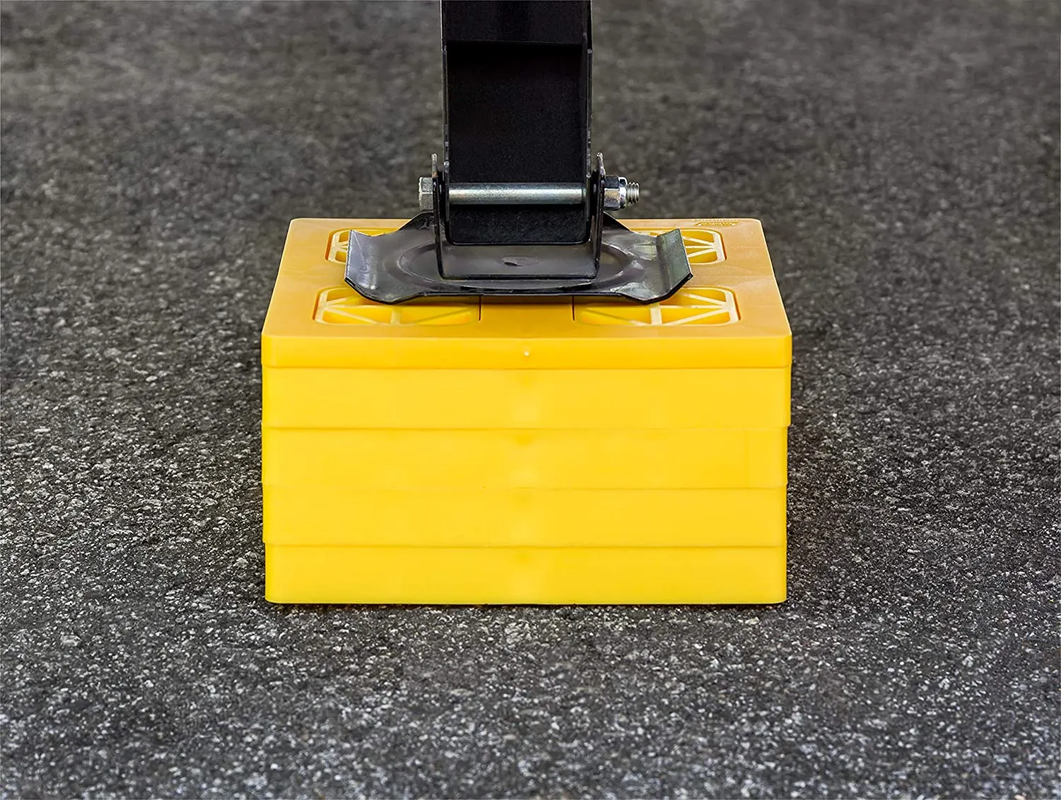 Camco 44512 FasTen Leveling Blocks - w / T-Handle,2x2,Yellow 10 pack