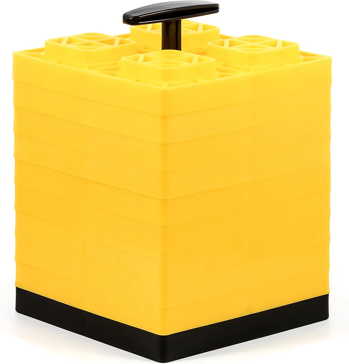 Camco 44512 FasTen Leveling Blocks - w / T-Handle,2x2,Yellow 10 pack