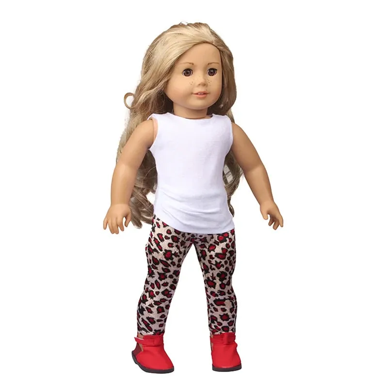 Charming 18-Inch Doll Autumn Costume Set for Travel Adventures