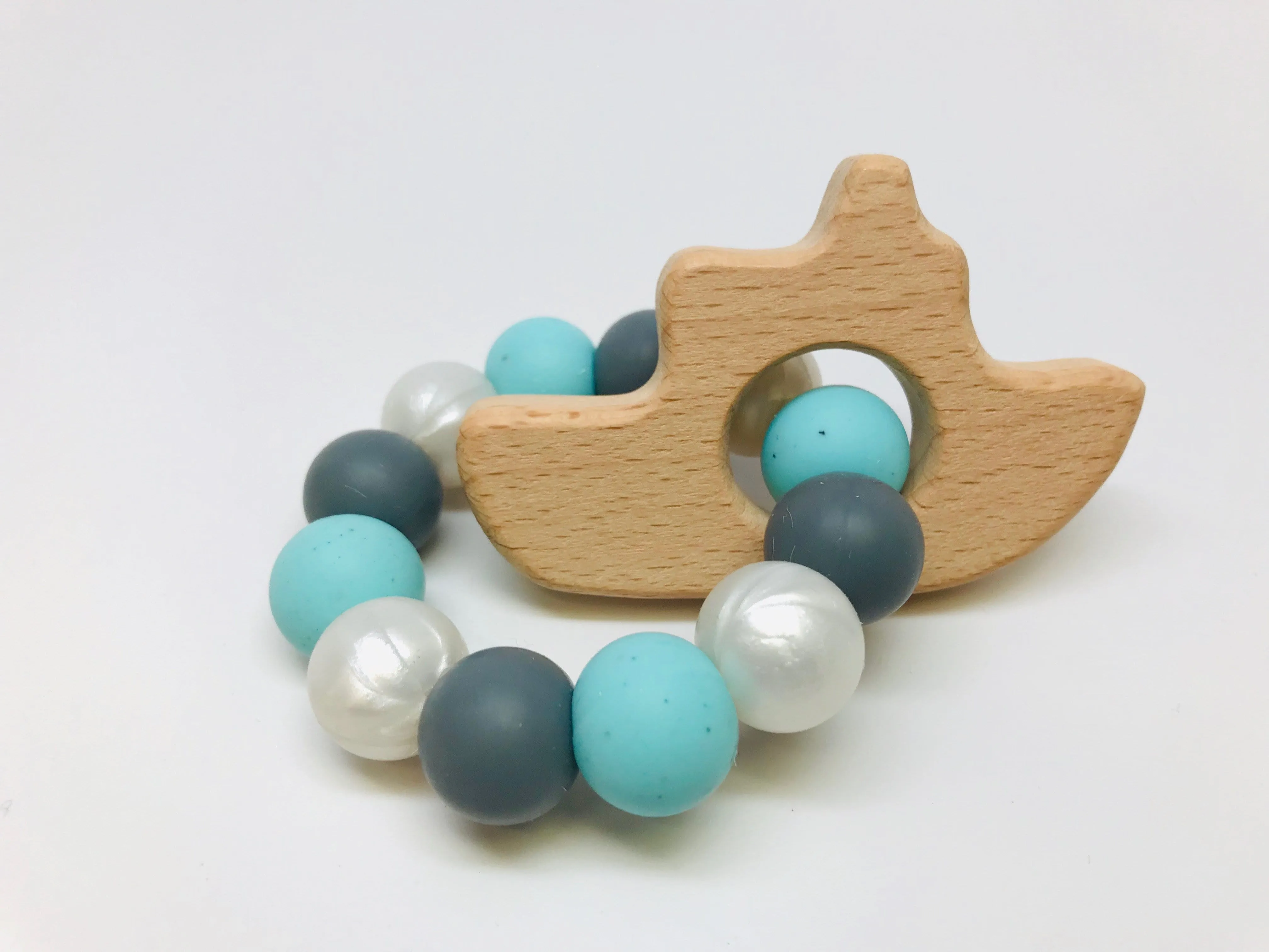Chewy Baby Co Silicone Wood Teething Toys