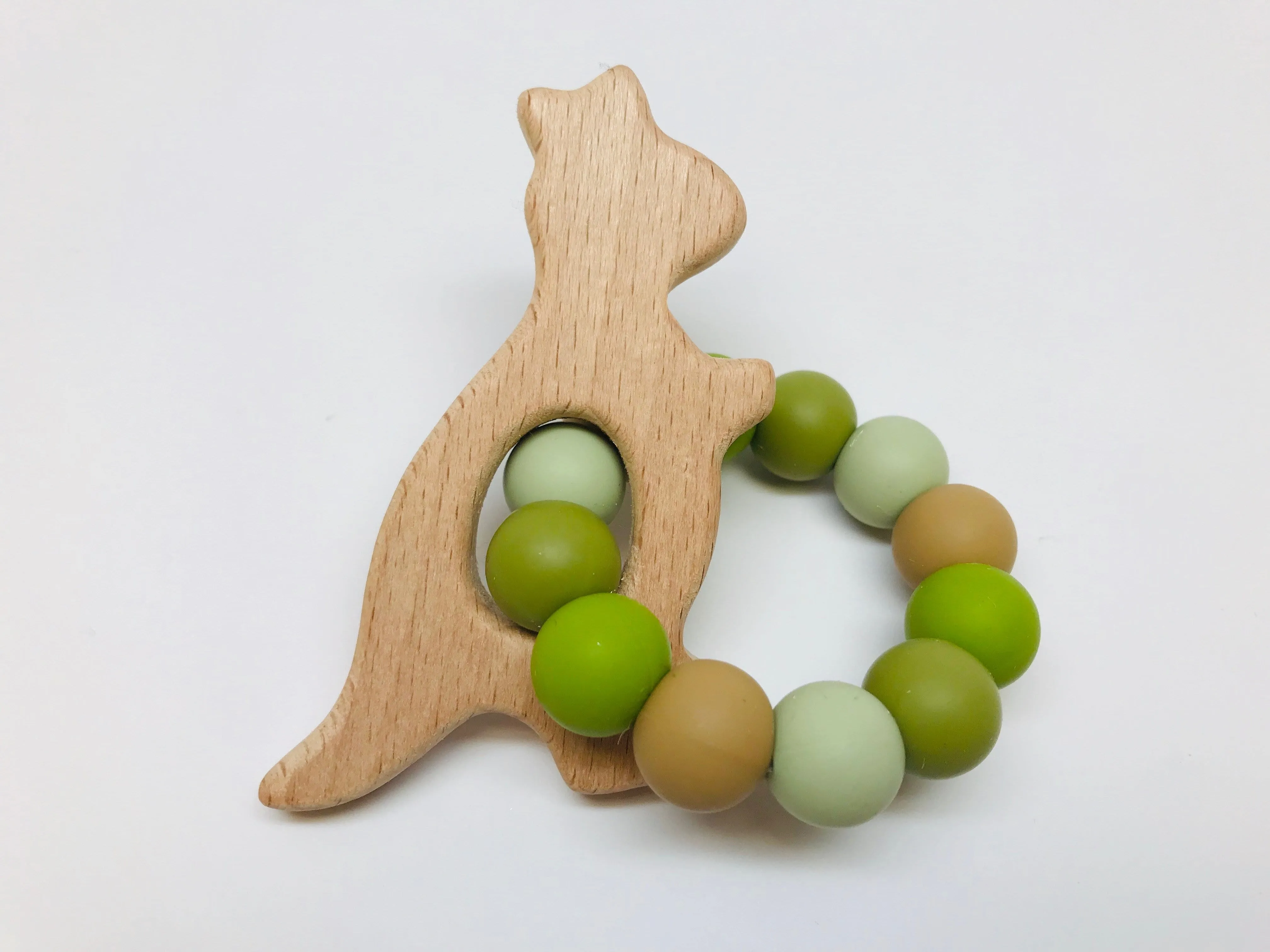 Chewy Baby Co Silicone Wood Teething Toys