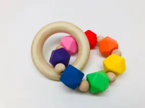 Chewy Baby Co Silicone Wood Teething Toys