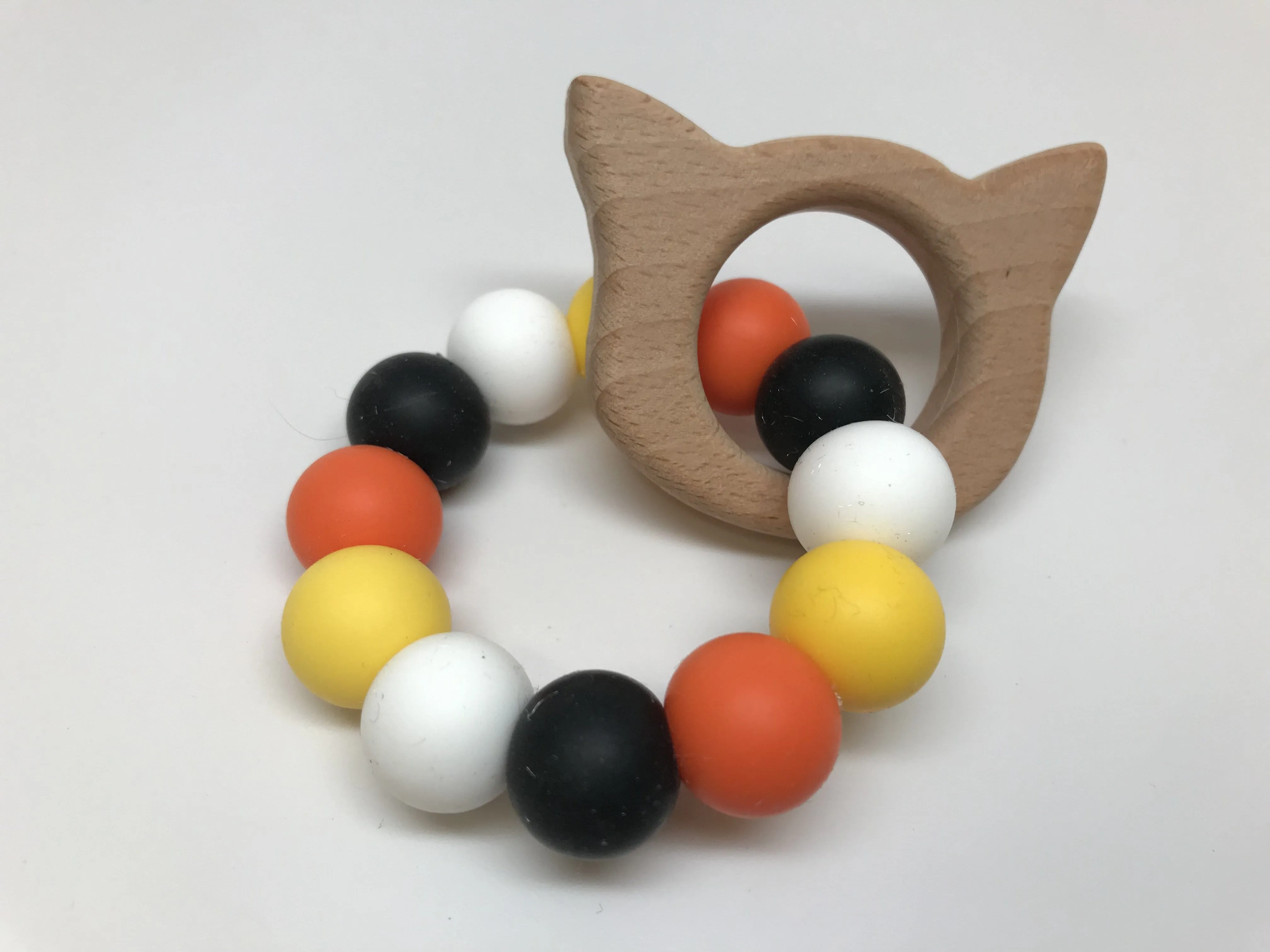 Chewy Baby Co Silicone Wood Teething Toys