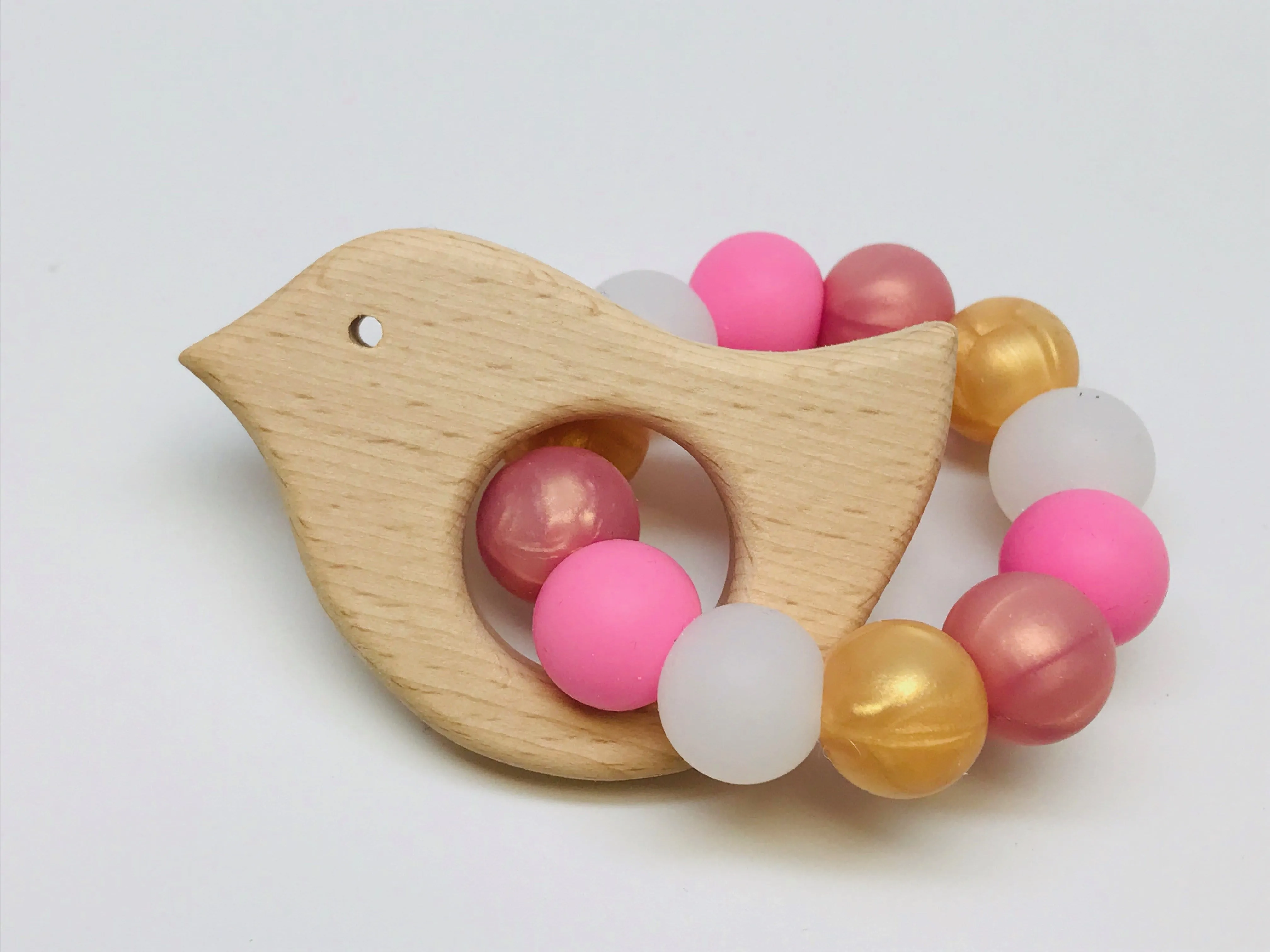 Chewy Baby Co Silicone Wood Teething Toys