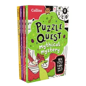 Collins Puzzle Quest 4 Books Collection Set By Kia Marie Hunt - Ages 7-9 - Paperback