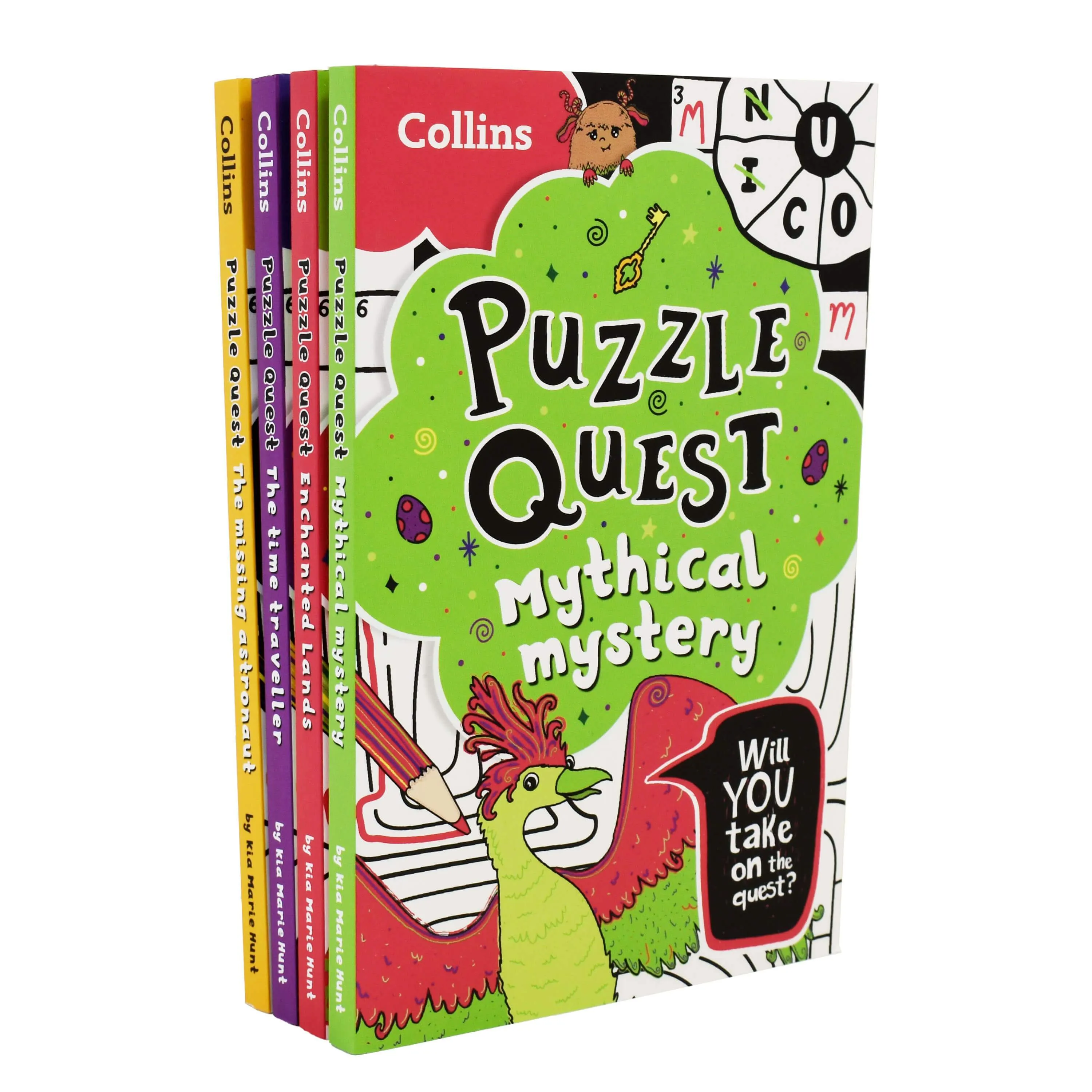 Collins Puzzle Quest 4 Books Collection Set By Kia Marie Hunt - Ages 7-9 - Paperback