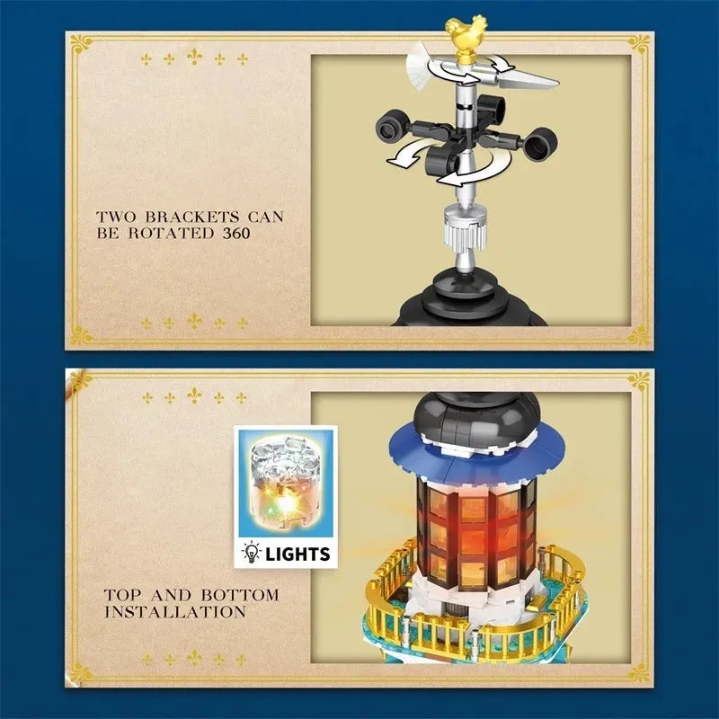 Creator Expert MOC Medieval Town City Lighthouse Bricks Toy