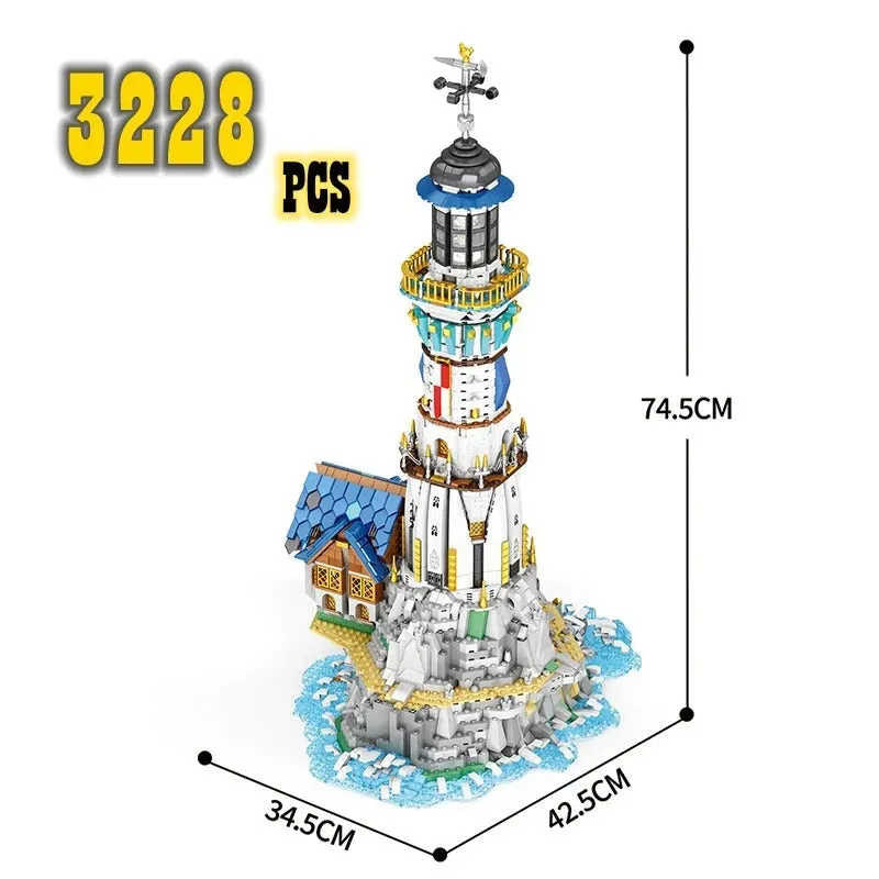 Creator Expert MOC Medieval Town City Lighthouse Bricks Toy