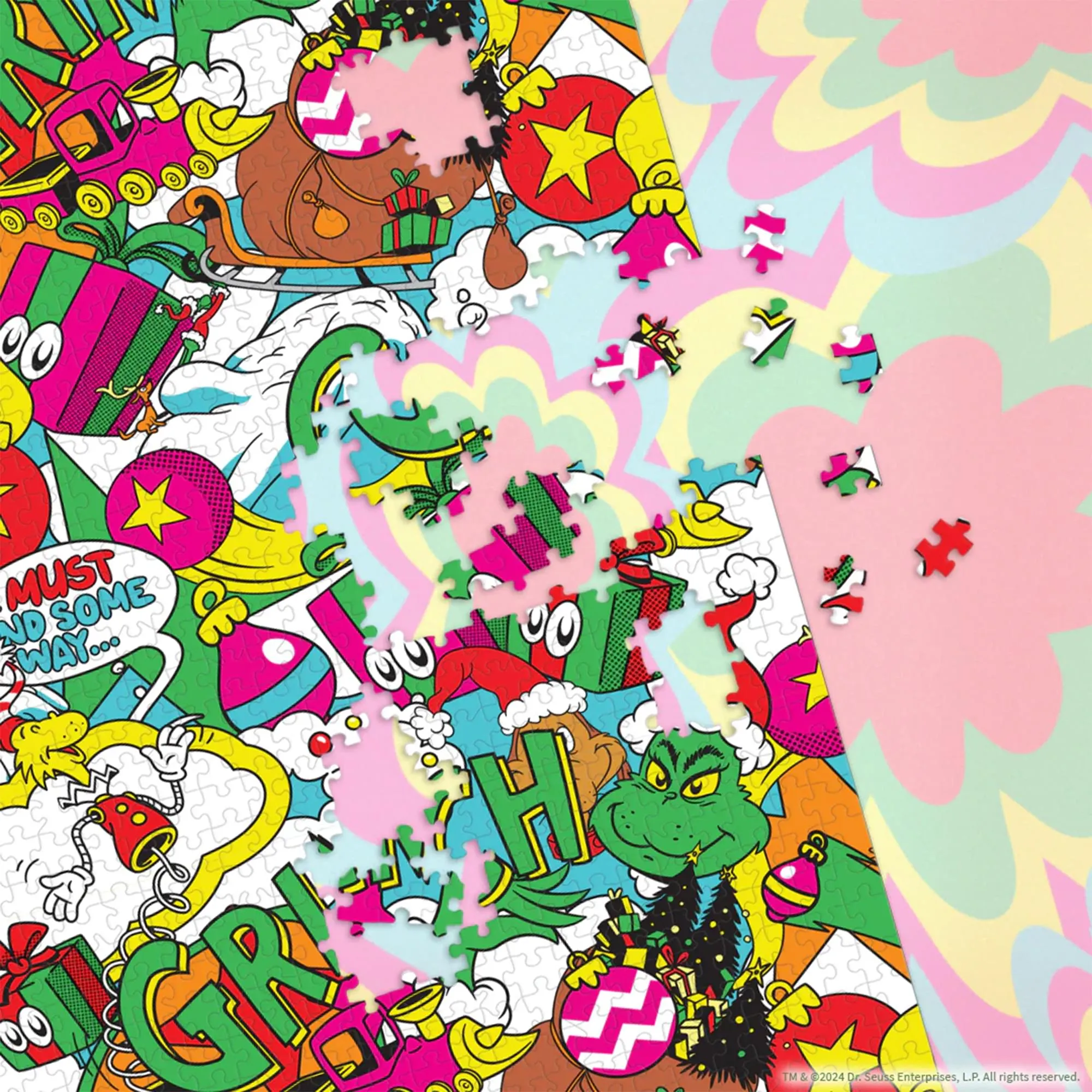 Dr. Seuss The Grinch "Poppin" 1000 Piece Jigsaw Puzzle