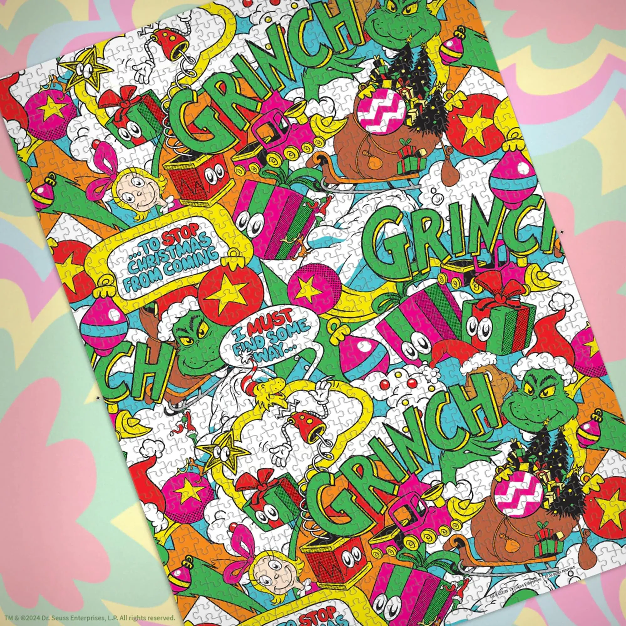 Dr. Seuss The Grinch "Poppin" 1000 Piece Jigsaw Puzzle