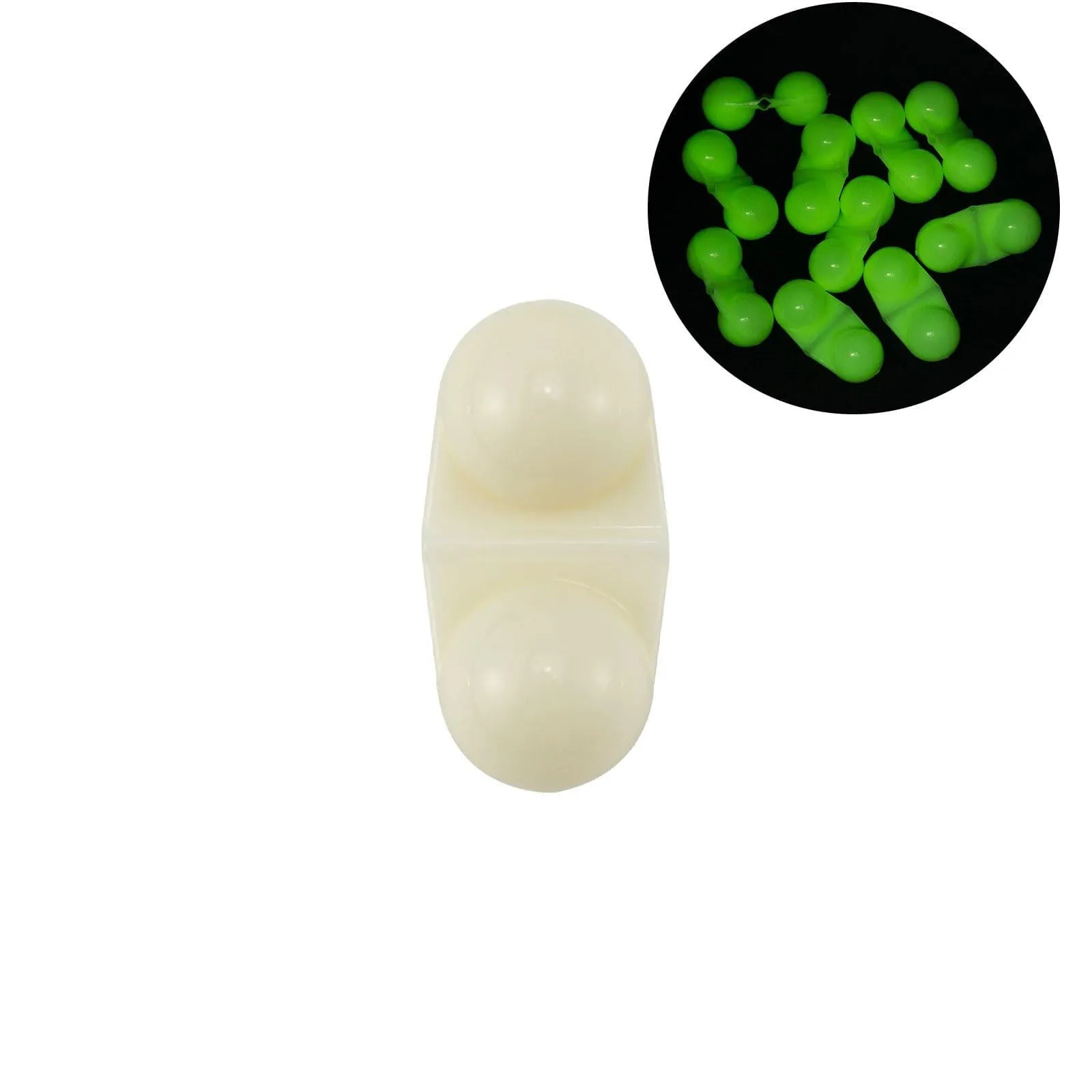 Dr.Fish  20/50pcs Double Rattle Beads
