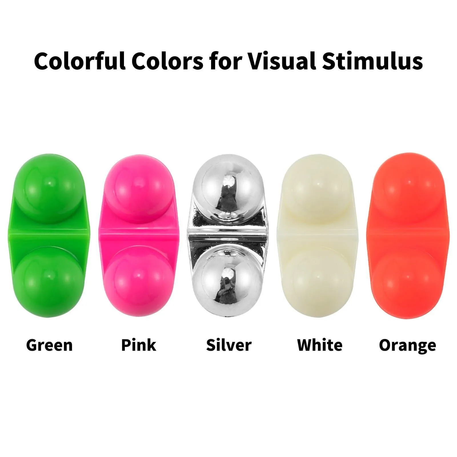 Dr.Fish  20/50pcs Double Rattle Beads