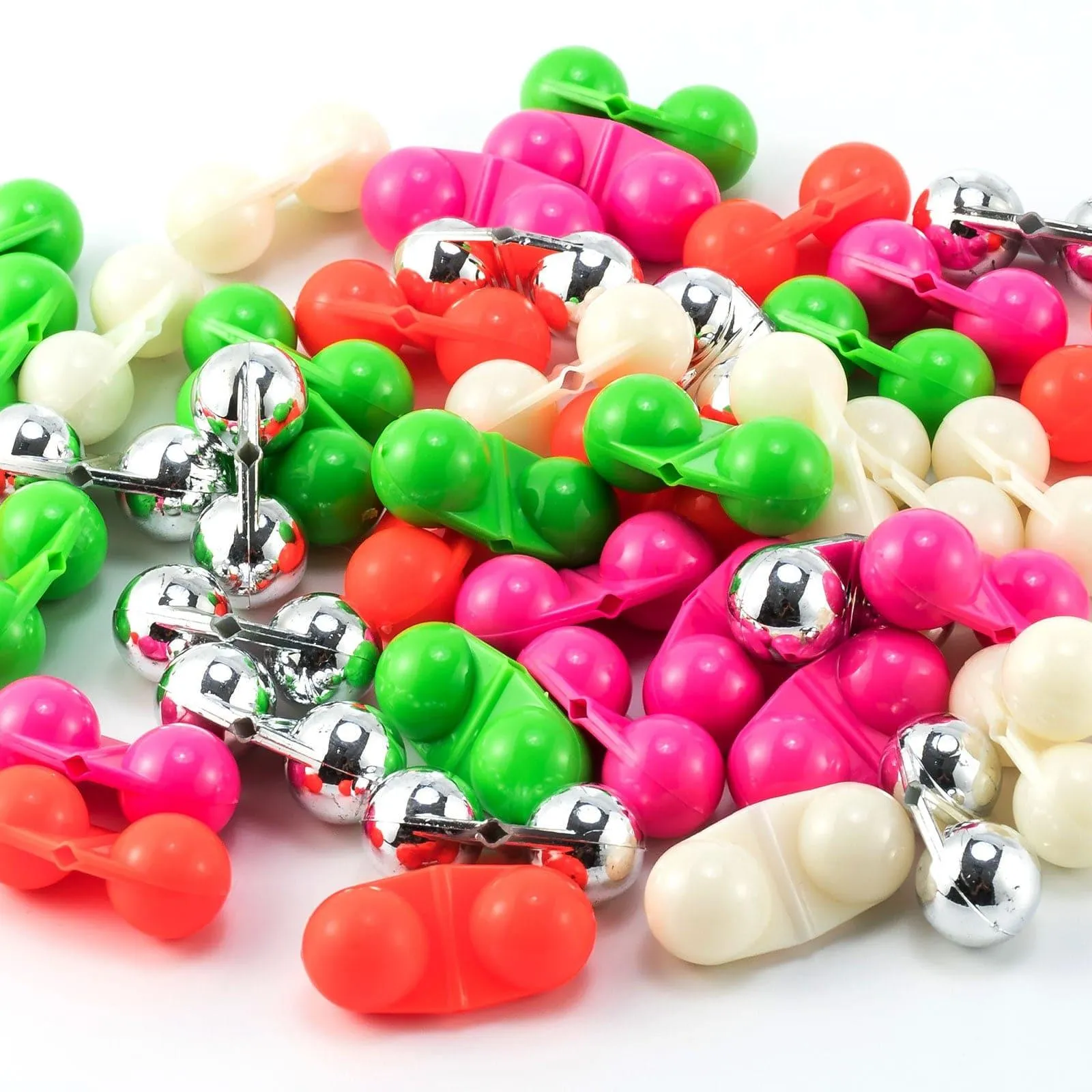 Dr.Fish  20/50pcs Double Rattle Beads