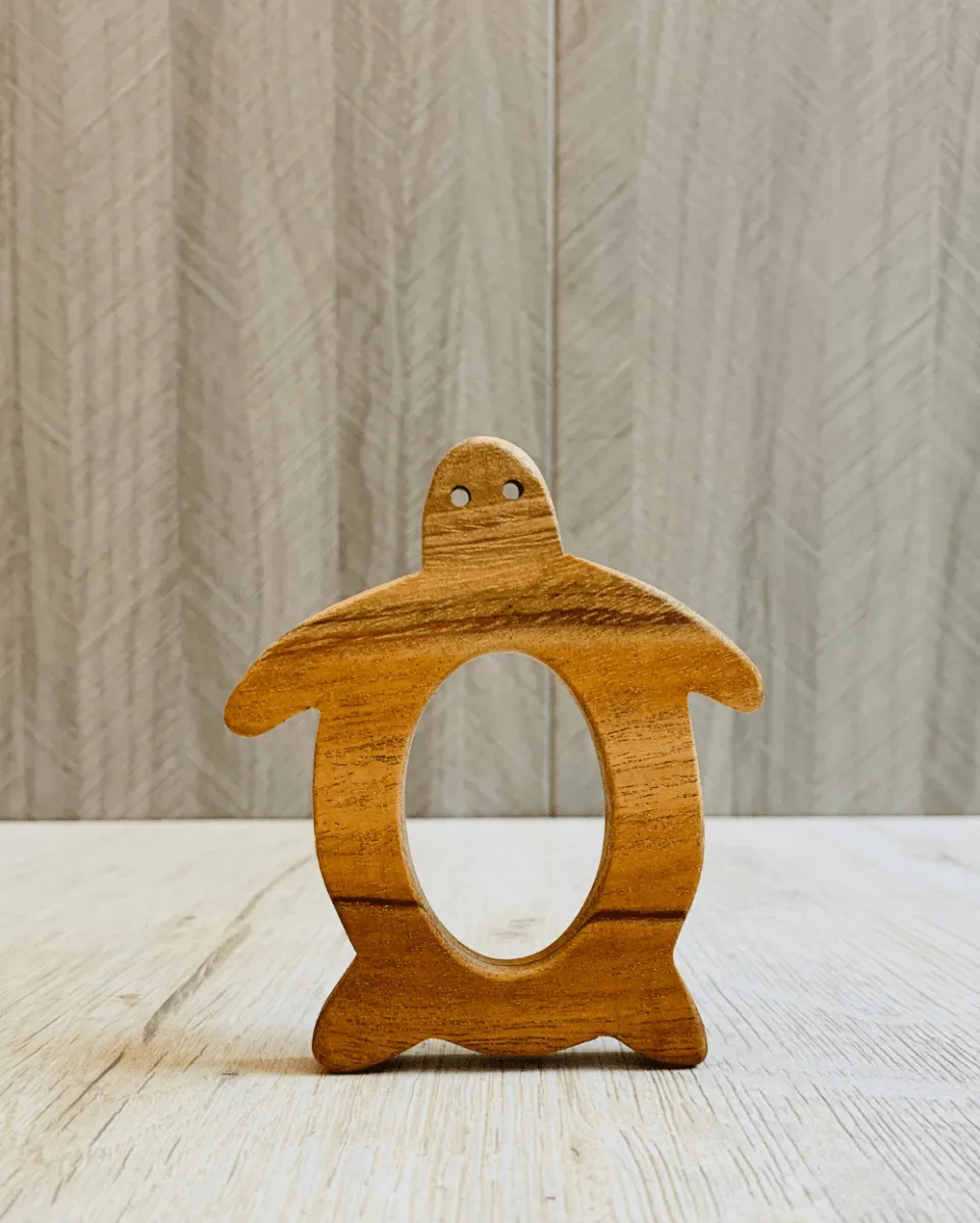 EarthyTweens Beech Wood Rattle & Neem Wood Teethers (Set Of 3)