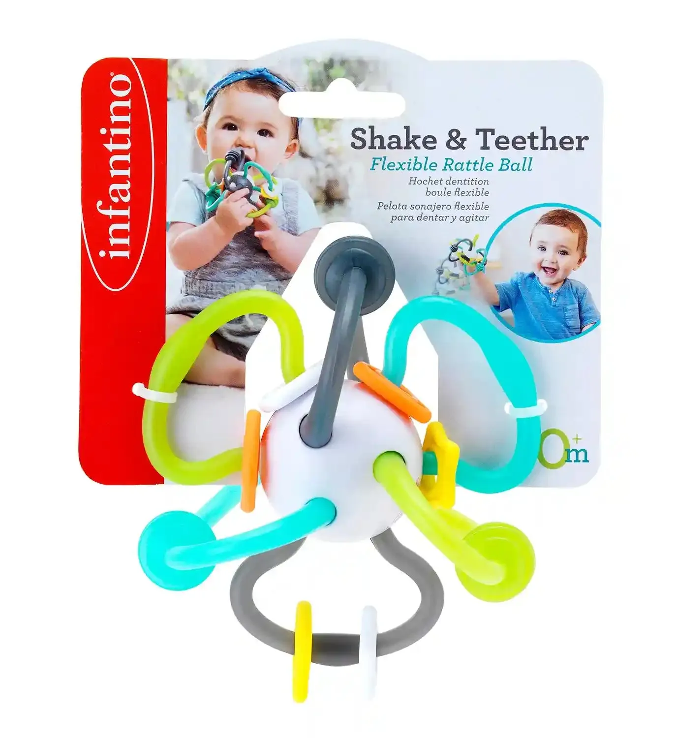 Infantino Shake and Teether Flexible Rattle Ball