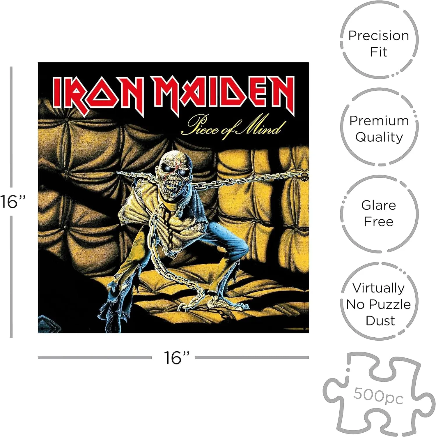 Iron Maiden Piece Of Mind 500 Piece Jigsaw Puzzle
