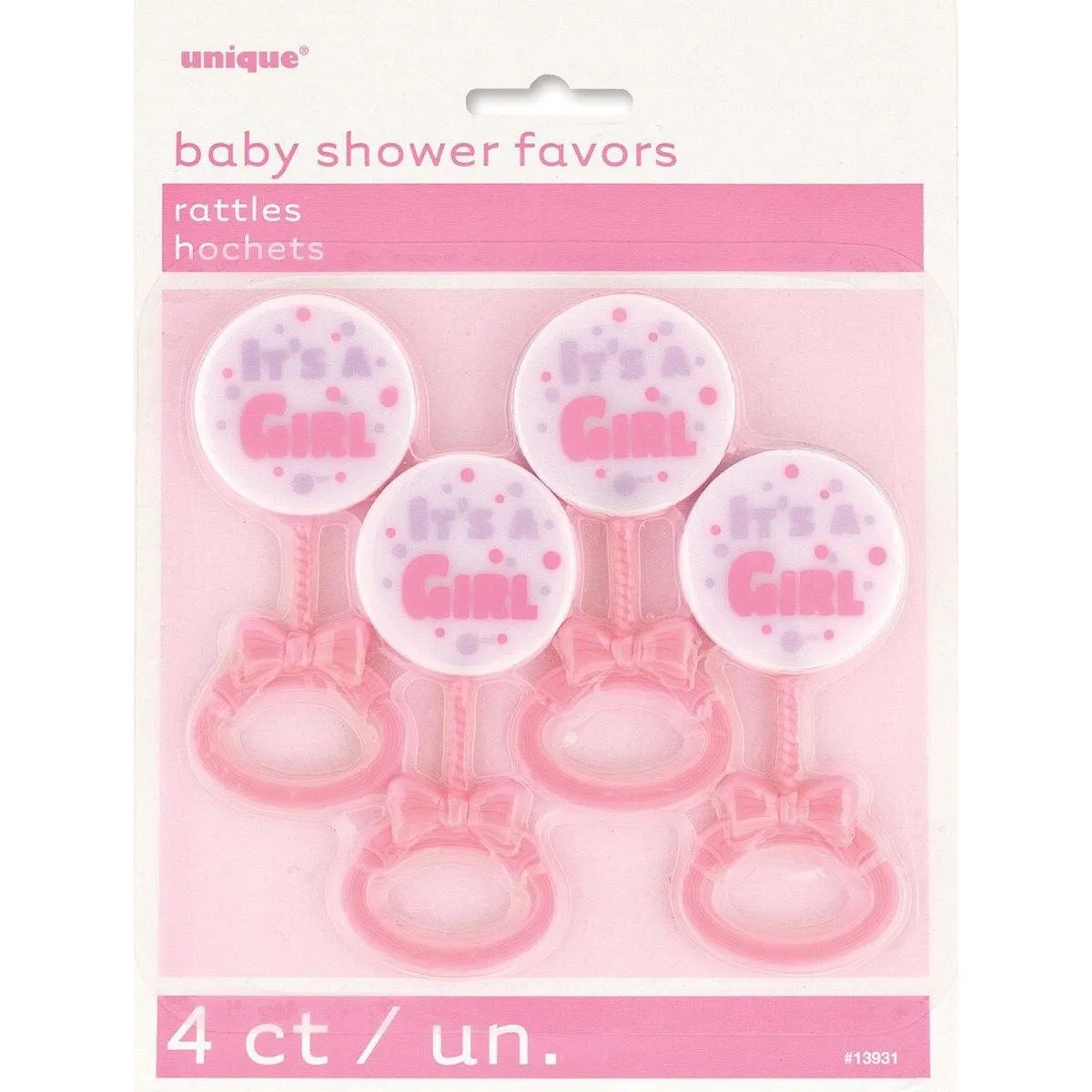 It's a Girl Rattles - Party Favors