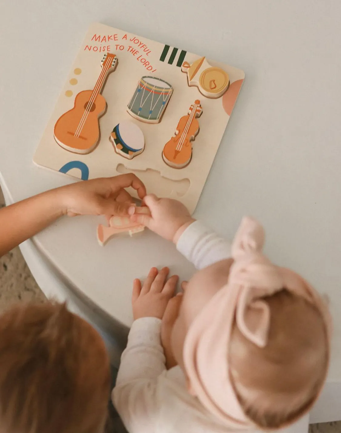 Joyful Noise Puzzle | Christian Kids Wooden Puzzle