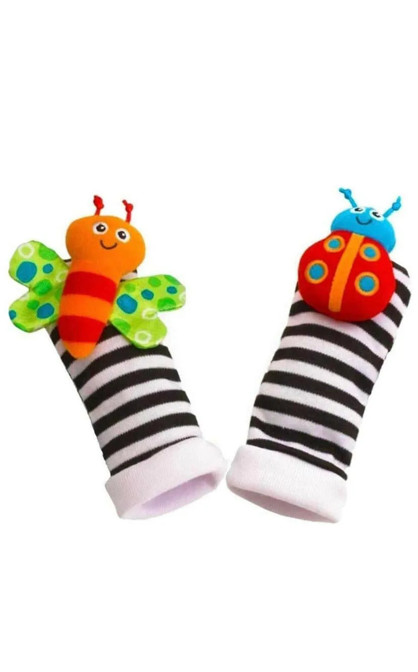 Jungle Wrist Rattle And Foot Finder - 4 PCS