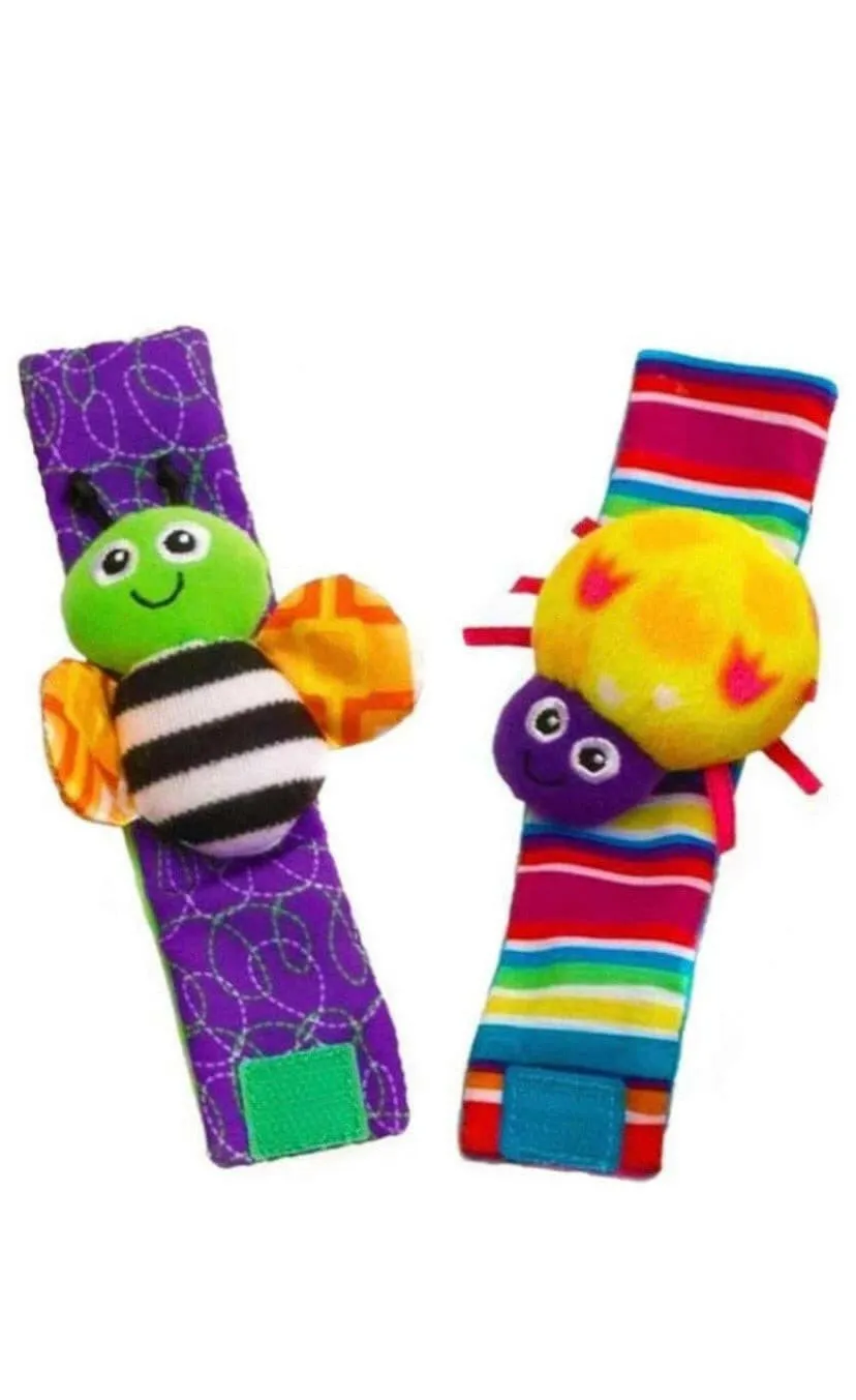 Jungle Wrist Rattle And Foot Finder - 4 PCS