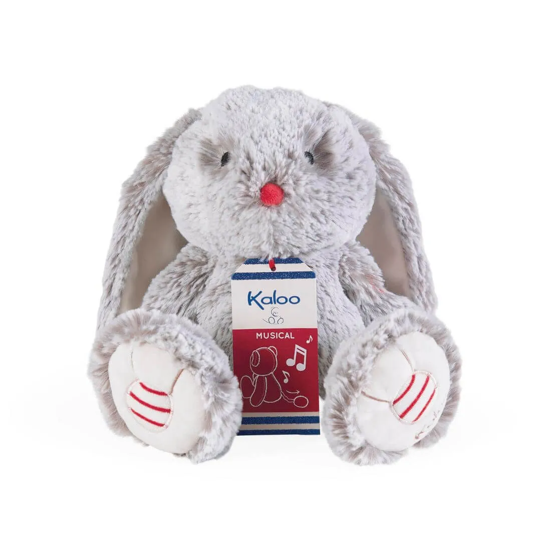 Kaloo Grey Leo Rabbit Musical 31cm