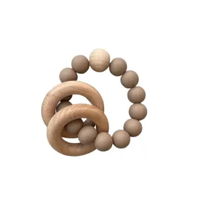 khaki · wood   silicone teether
