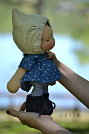Knit Pixie Bonnet
