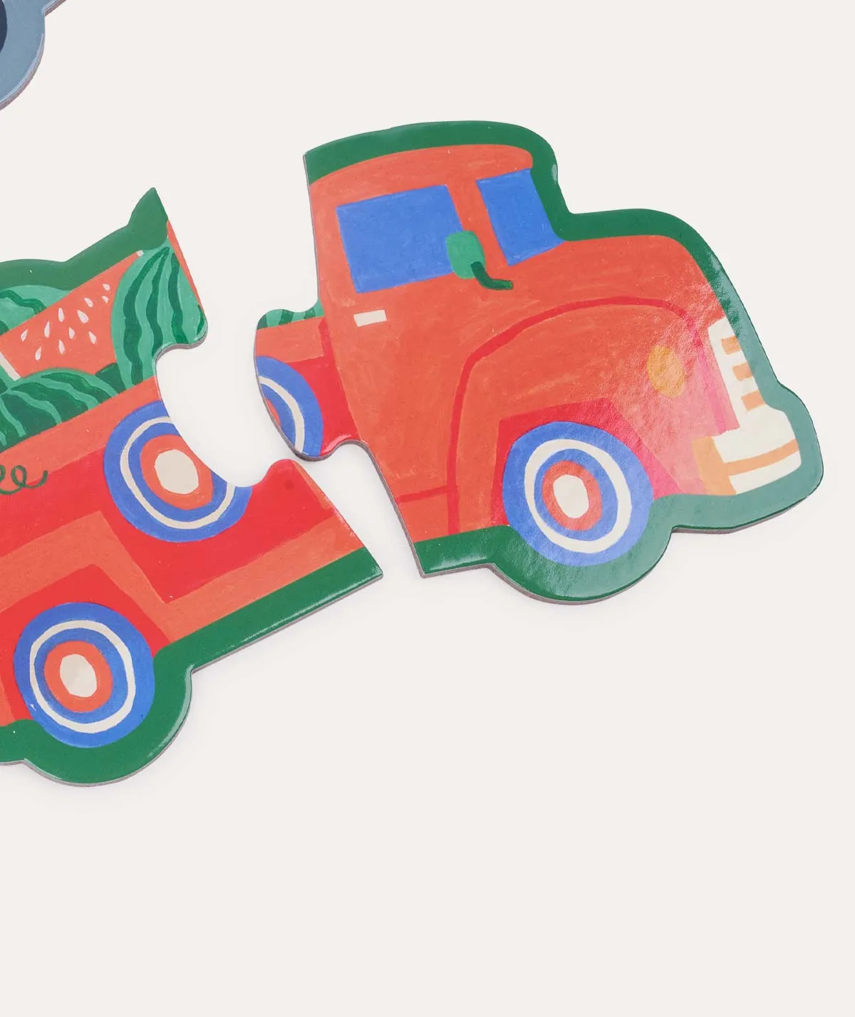 Let's Begin 2 Piece Puzzles Vehicles - Multi