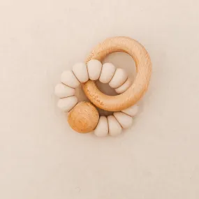 Levi Rattle Teether - Oatmeal by Pretty Please Teethers